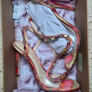 Jessica Simpson Vibrant Embellished Heels